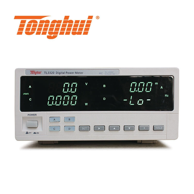 Tonghui TL3320 Шестиуровневый энергетический измеритель электрических параметров тестер TL3310 однофазный цифровой измеритель мощности