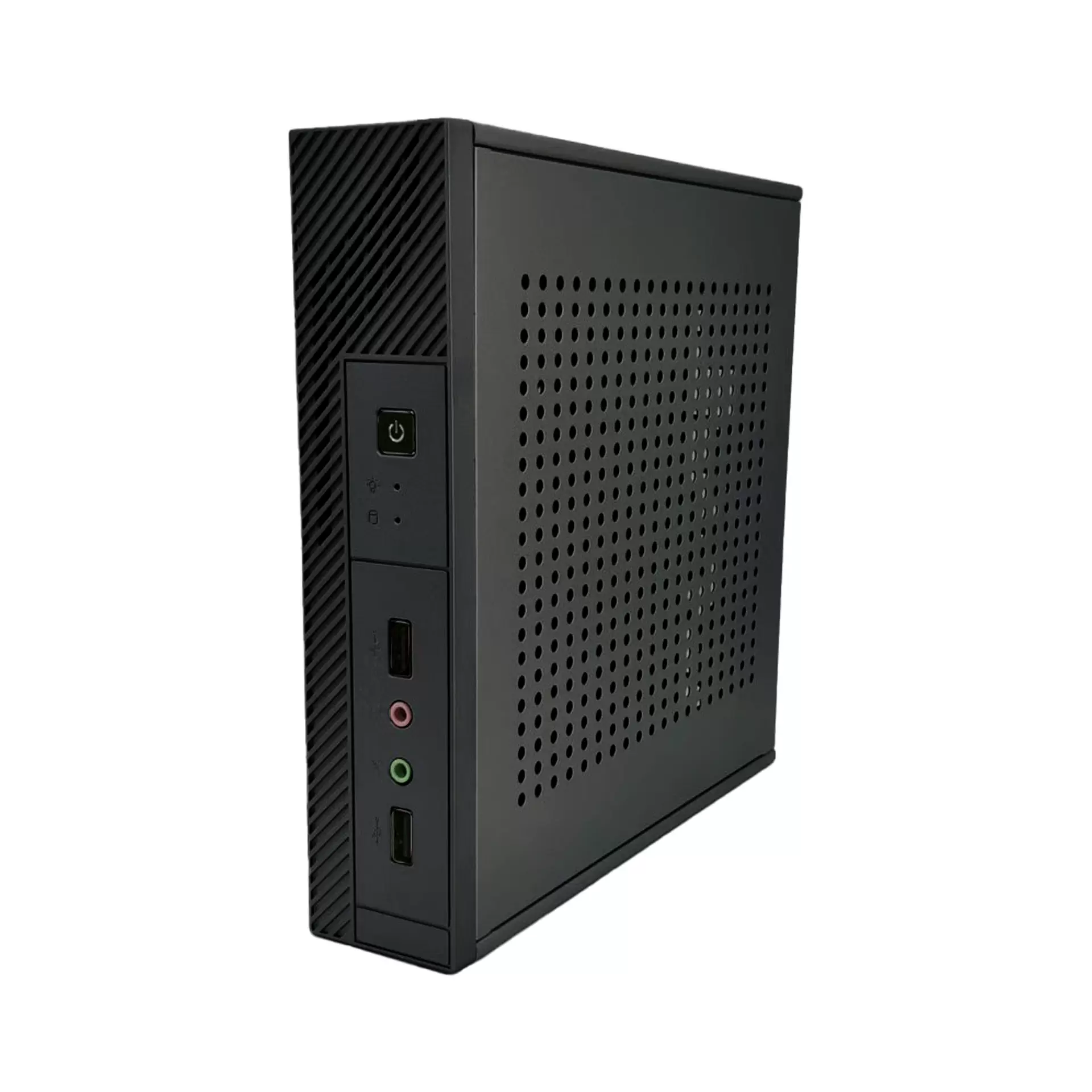 台式迷你小机箱ITX17*17主板itx背挂后置typec薄型工控电脑机箱
