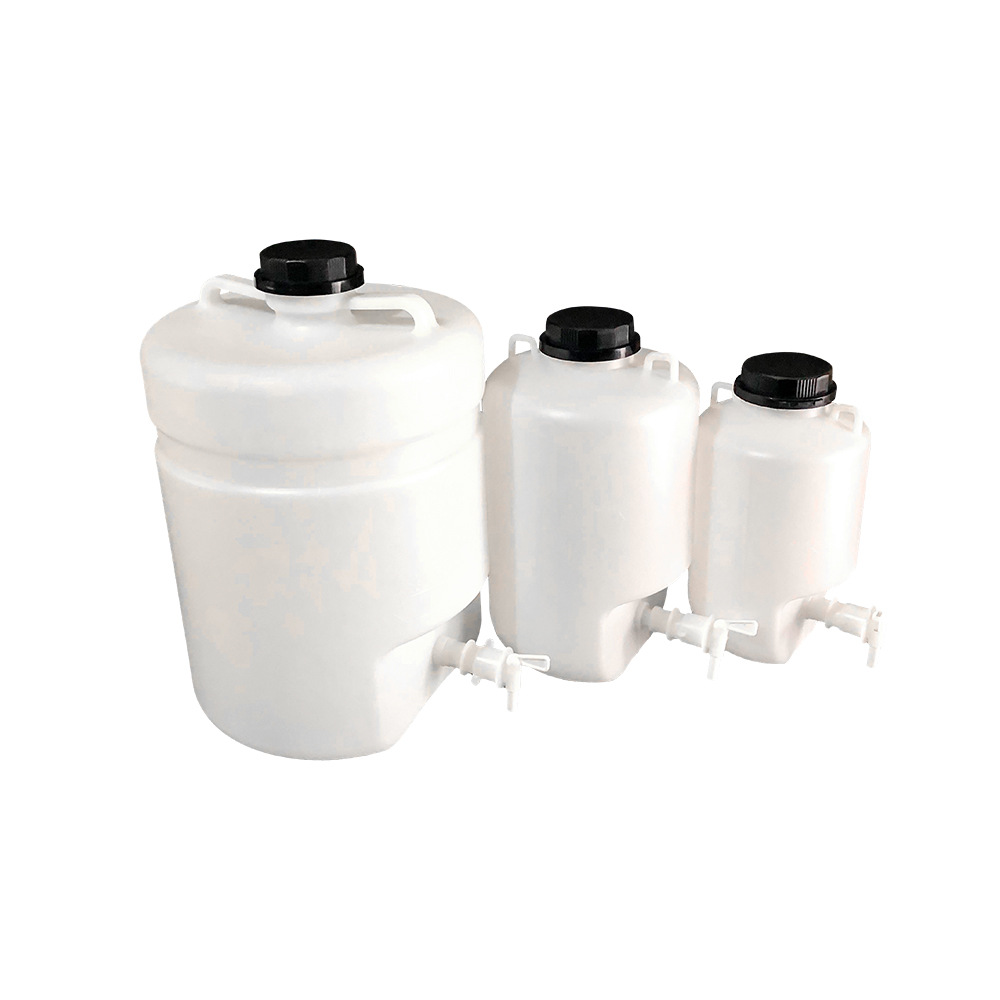 塑料放水桶 下口瓶 实验放水瓶 带刻度耐酸碱 塑料龙头瓶5L10L25L