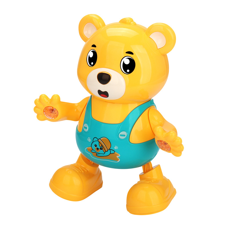 Nuevo baile eléctrico Oso de dibujos animados swing alrededor cantando bailando muñeca eléctrica bebé juguete para niños