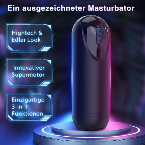 Amazon Foreign Trade Jaguar Intelligent Alien Telescopic Vibration Sucking Aircraft Cup Pronunciation Male Masturbation Approval