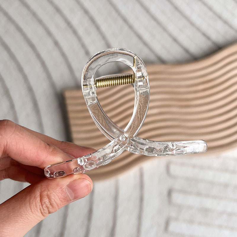 Amazon venta caliente correa de cabello gran clip de agarre colorido y transparente clip de cabello de tiburón al por mayor image 7