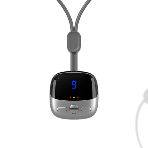 Cross-border pendant cervical vertebra instrument mini neck double pulse massager portable hanging neck protector hot compress massager