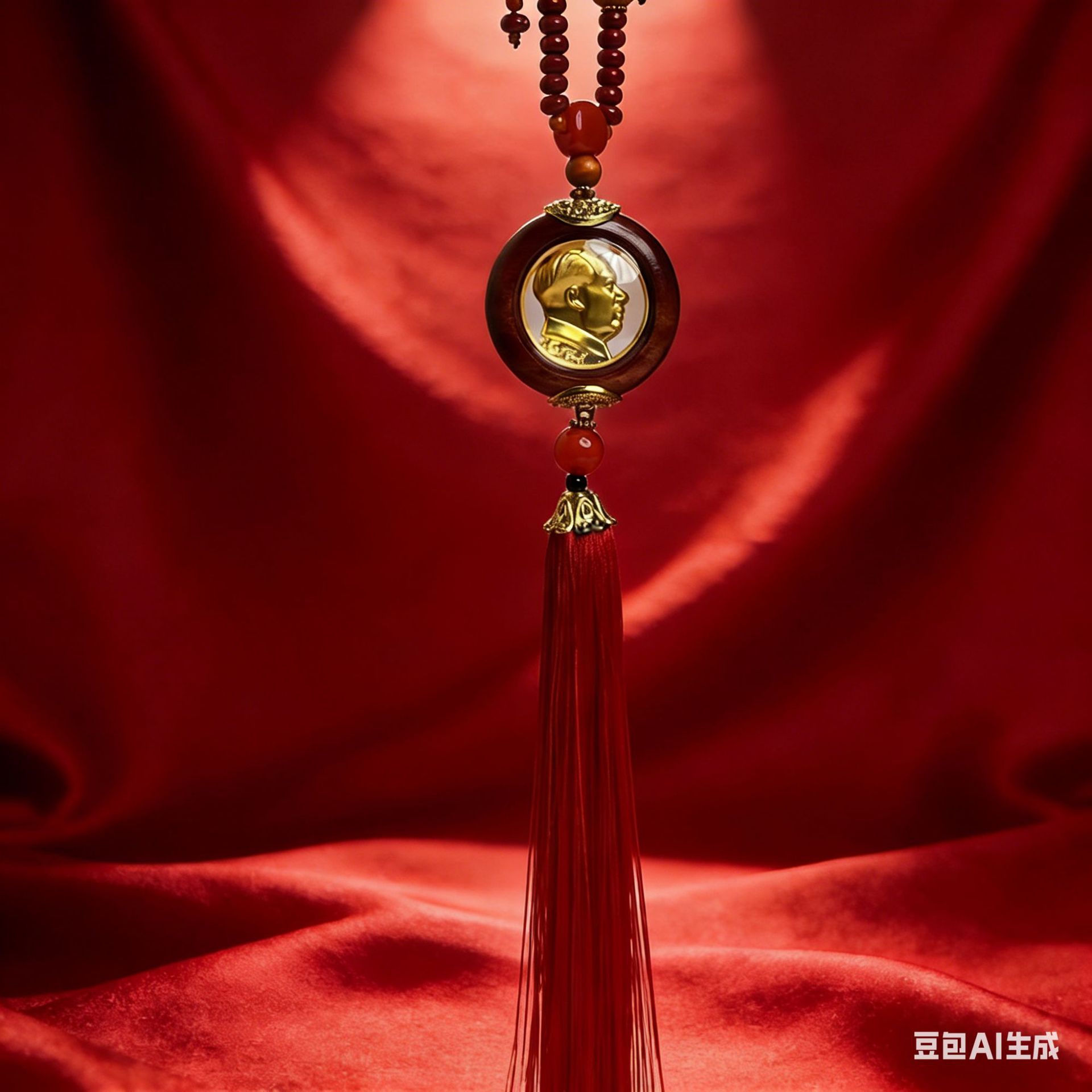 New Car Interior Decoration Pendant Made of Rosewood with Double-Sided Crystal for Office, Living Room, and Car Decoration