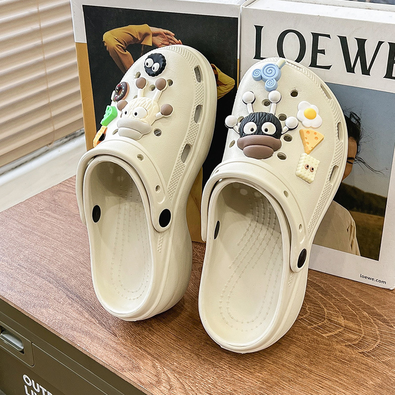 Moda de moda de primavera y verano para mujer, casual diario, cabeza redonda, zapatos con agujeros clásicos, zapatos con agujeros de mujer Baotou transpirables