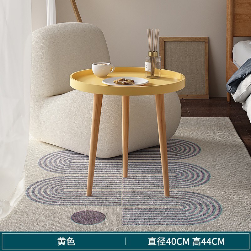 레몬옐로우 [직경 40cm] 경제적인 PVC 코팅 나무 다리