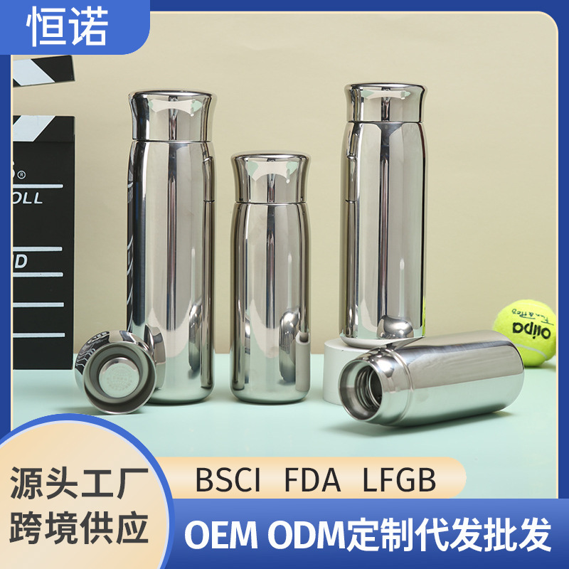 Cross-border new 316 all-steel thermos cup creative seamless liner straight cup men's business office tea cup