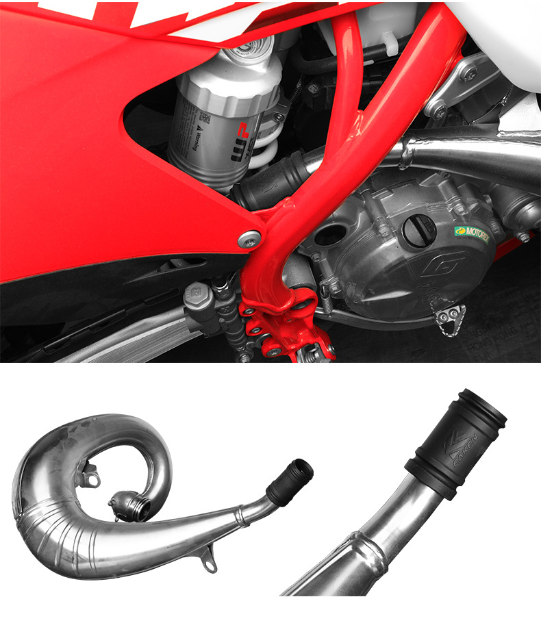 CAKEN modified parts two-punch exhaust pipe connection hose imported high temperature resistant rubber material two-punch car model Special