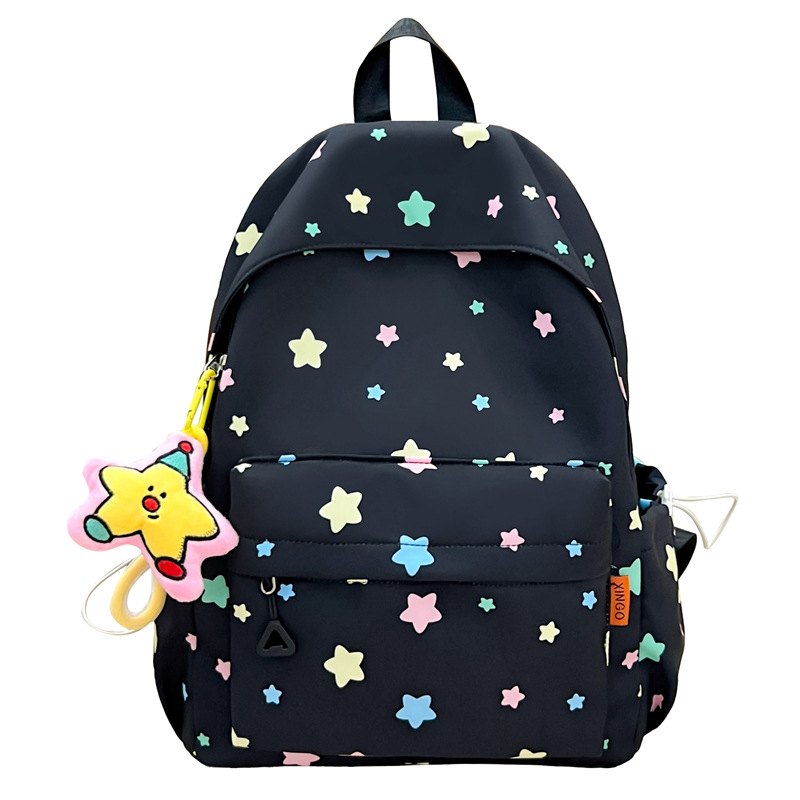 Nueva pequeña fresca mochila de estudiantes de secundaria alta capacidad de impresión ligera mochila de dibujos animados mochila de viaje