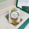Log Skywalker Golden strap white face