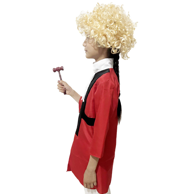 Traje de abogado de Halloween transfronterizo para niños Traje de actuación de juez Traje de juego de experiencia profesional de abogado de cosplay
