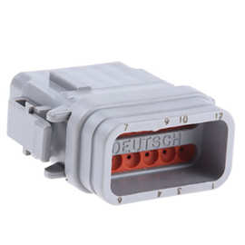 DEUTSCH德驰连接器端子DTM06-12SA-E007胶壳4.19mm间距12P原装