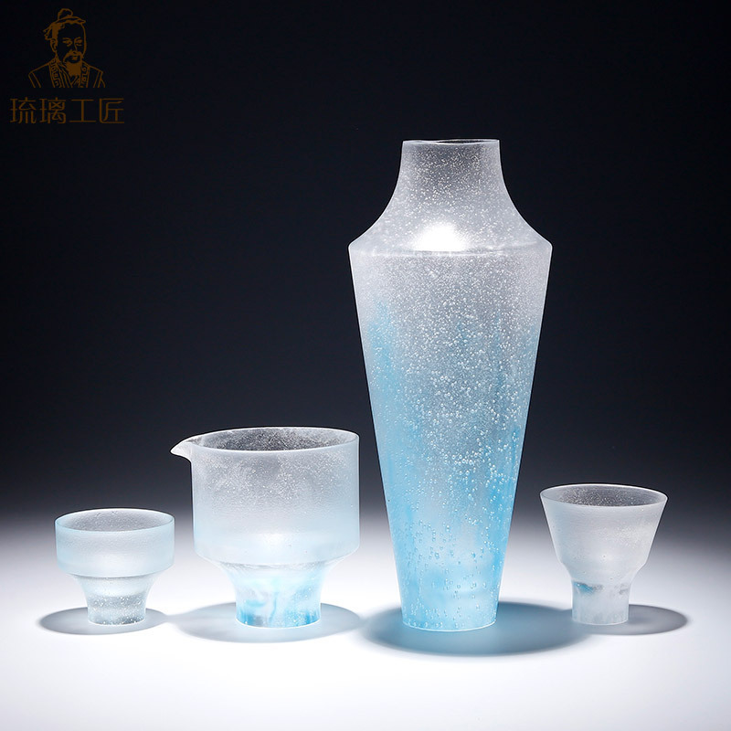 古代ガラスの雲のカップシリーズフェアカップマスターカップティールームコーヒーテーブルデスクトップ装飾花瓶花の装飾品|undefined