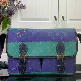 跨境2025新款经典驴家老花单肩斜挎时尚百搭大容量allin bb邮差包