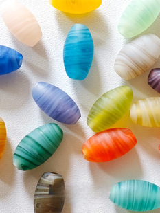 18x10mm�Ჴ����ɫ��̥����y�헗��������ɢ�鴮��diy�ֹ�����