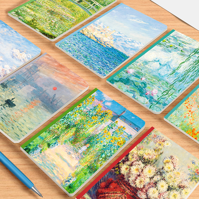 Vintage college student notebook, diary, artistic journal, homework pad, slacking off