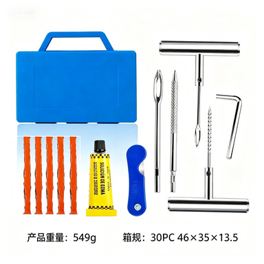 Kit de Herramientas para Reparación de Neumáticos sin Cámara de Hierro para Automóviles image 14
