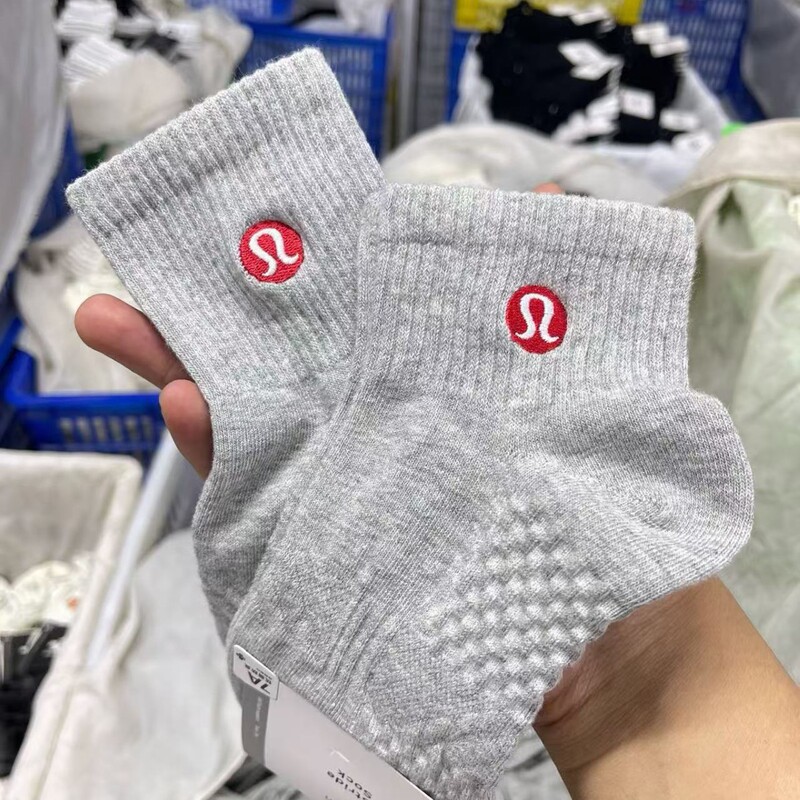 Wholesale Dropshipping Lulu Socks Women's Socks Spring and Summer Thin Pure Cotton Sports Socks Breathable White Black Gray Short Socks Wholesale Dropshipping Lulu Socks Women's Socks Spring and Summer Thin Pure Cotton Sports Socks Breathable White Black Gray Short Socks
