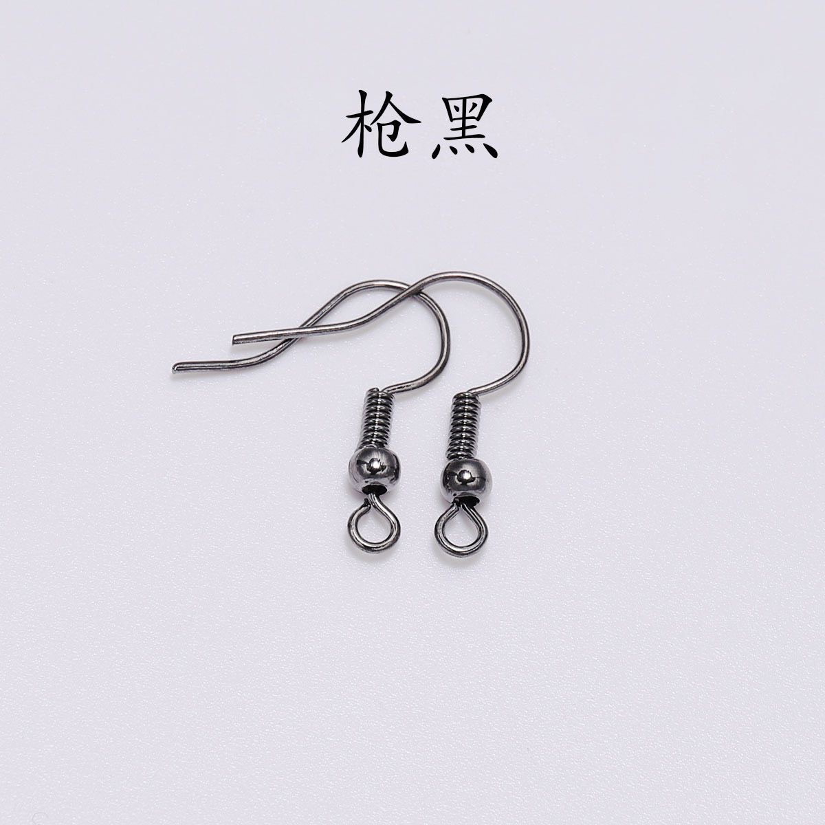 Ganchos de pendientes con resorte y perla, accesorios DIY de joyería