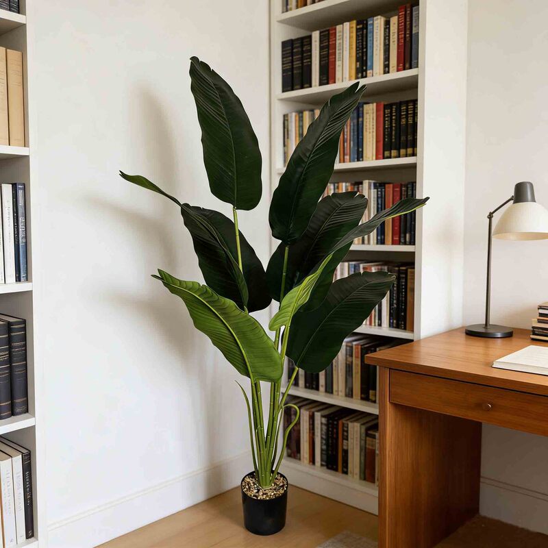 Nordic Style Artificial Banana Tree Office Living Room Floor-Standing Decoration Green Plant Bonsai Indoor Large Fake Green Potted Plant Nordic Style Artificial Banana Tree Office Living Room Floor-Standing Decoration Green Plant Bonsai Indoor Large Fake Green Potted Plant