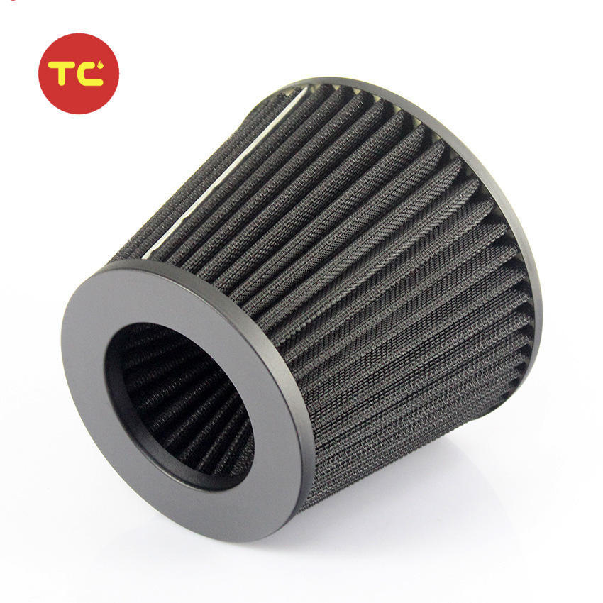Cross-border 76mm 3inch Universal Car Air Filter High-Flow Cold Air Intake Filter