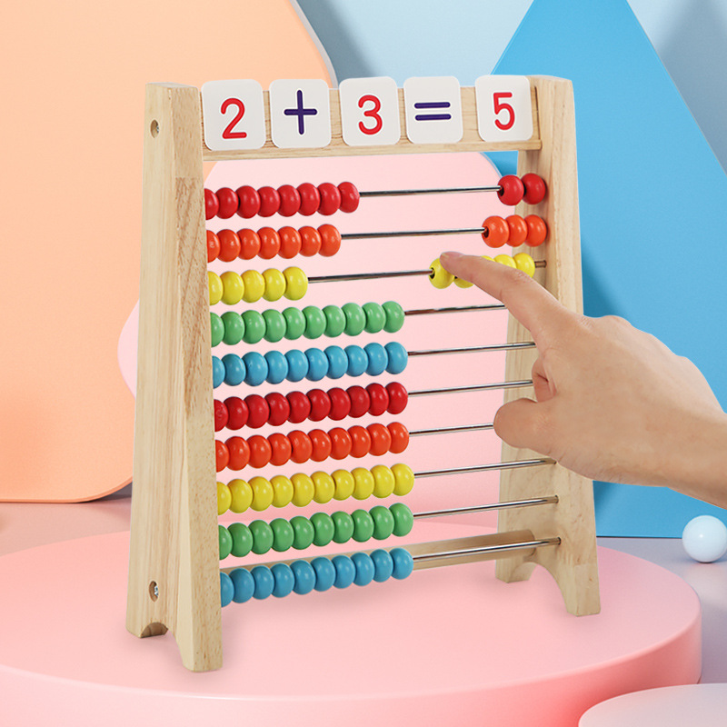 CPC herramienta de enseñanza de matemáticas de la escuela primaria aritmética y Abaco de resta para niños pequeños Marco de cálculo de suma aritmética y resta Marco de cálculo