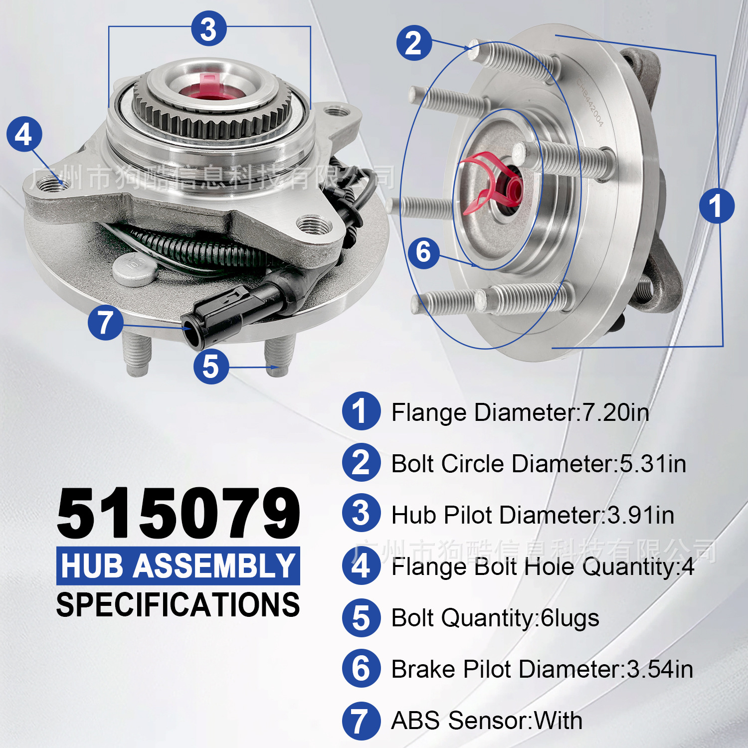 Manufacturer Wholesale Suitable for Ford Ford F-150 2005-2008 Car Wheel Hub Bearing 5L342C530Ad