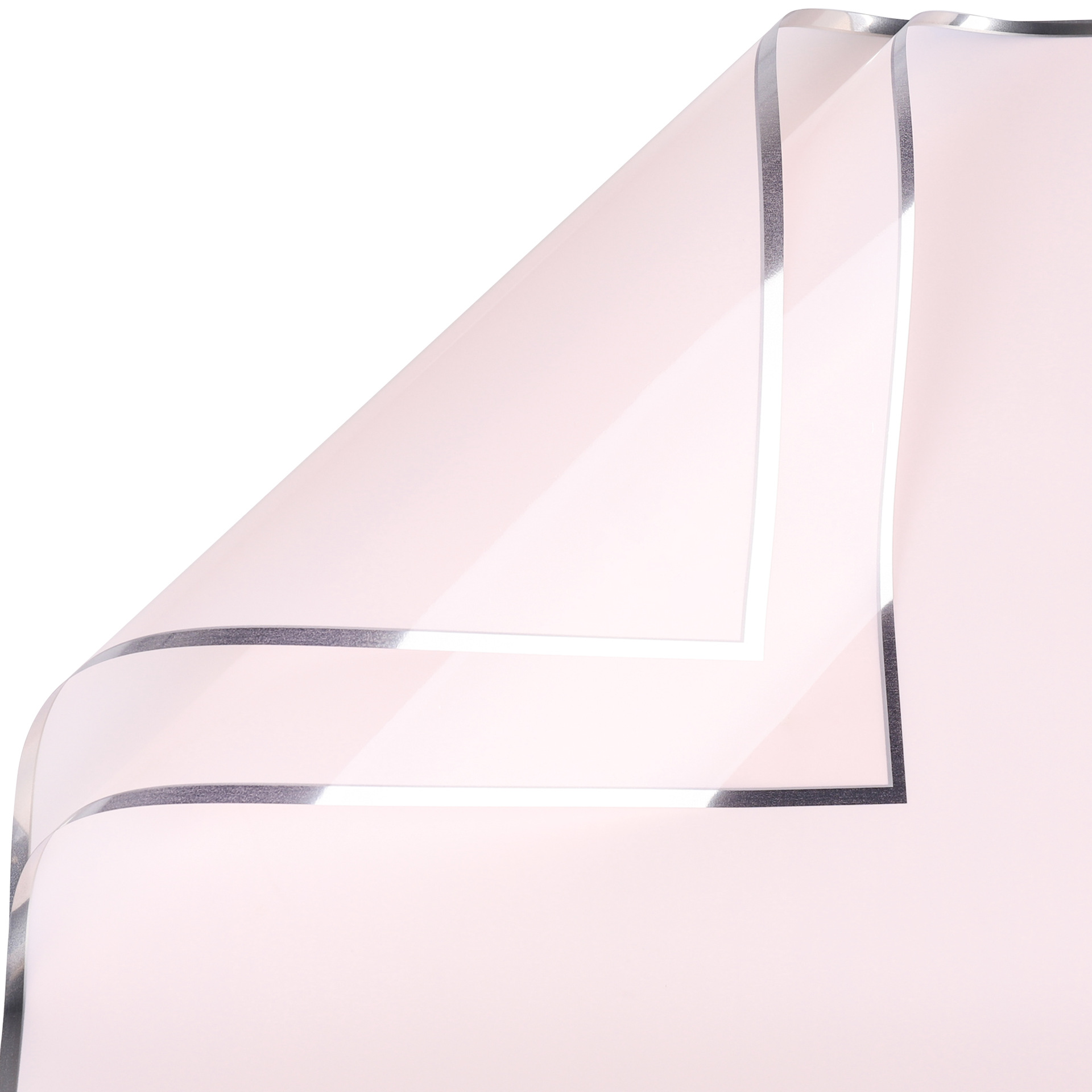 Li Zhi Ran día de San Valentín borde plateado semitransparente papel de niebla impermeable Qixi plata iones gelatina película papel de embalaje de flores