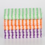 一代彩条抹布不怕油竹纤维洗碗巾洗碗布吸水不脱线双层加厚百洁布