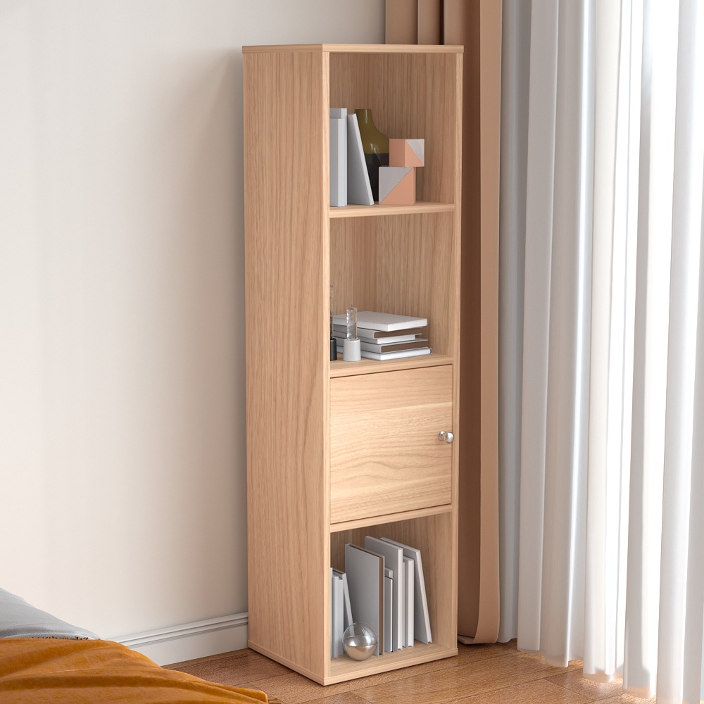 Estante de libro de hendidura estante de almacenamiento de piso sala de estar armario simple contra la pared del dormitorio Gabinete de exhibición Gabinete de almacenamiento transfronterizo