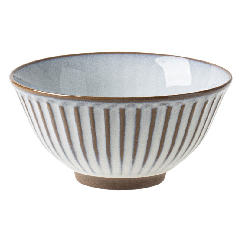 Tazón de arroz de estilo japonés tazón de arroz de cerámica tazón de postre vintage B & B vajilla Red roja Restaurante Hotel tazón de alta apariencia hogar