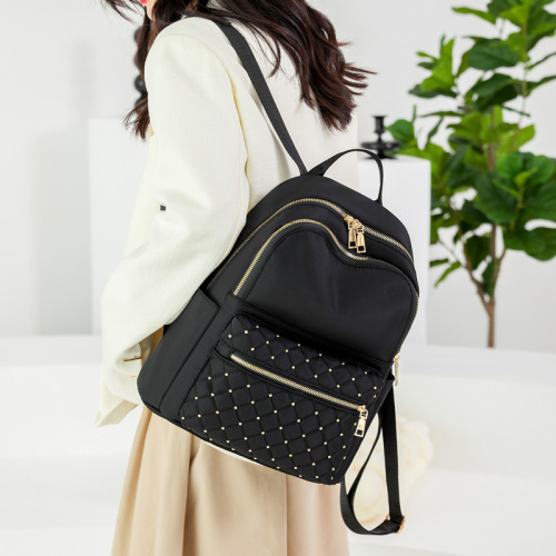 Women's  New Trend Travel Small Backpack Fashion Nylon Large Capacity Casual Trendy Women's Quality Bag