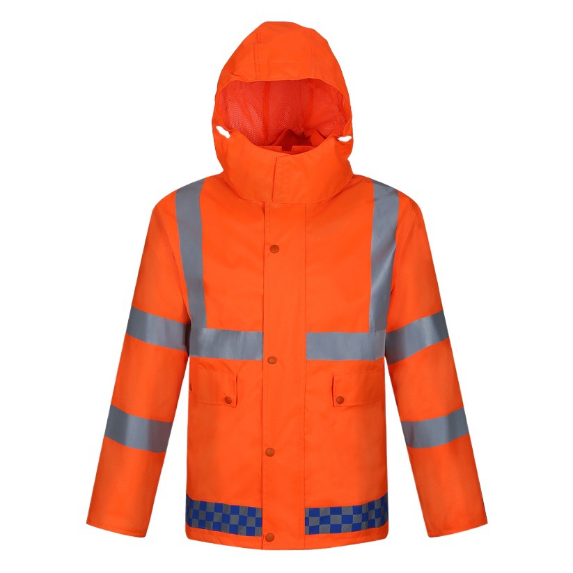 Fábrica directa saneamiento reflectante impermeable lluvia pantalones traje naranja jardín carretera construcción limpieza deber split impermeable