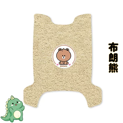 TDT23310Z Silk Ring Waterproof — Electric vehicle foot mat - knife-bubble-gum-chinese-style-version-beige-brown-bear-free-nano-tape