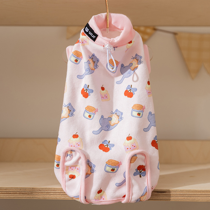 Otoño y invierno ropa de mascotas bolsa de ropa de casa abrigo abrigo abrigo abrigo cómodo abrigo esterilización ropa de perro image 6
