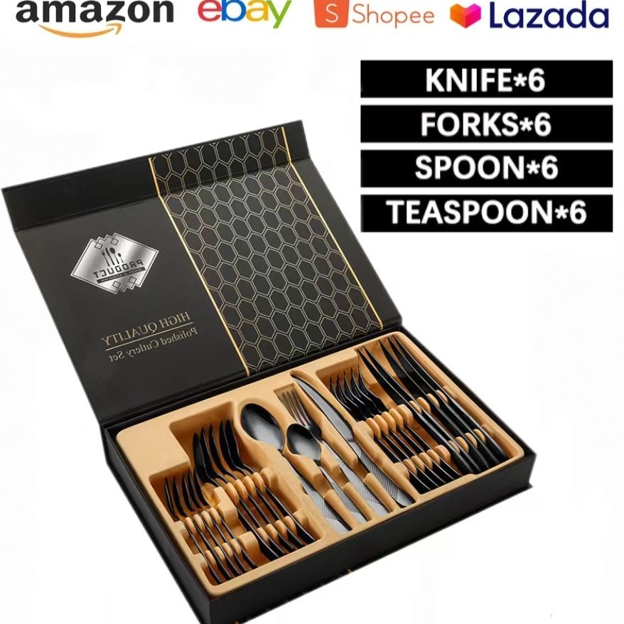 B형 24개 세트 스타 다이아몬드 블랙(플립 선물 상자)