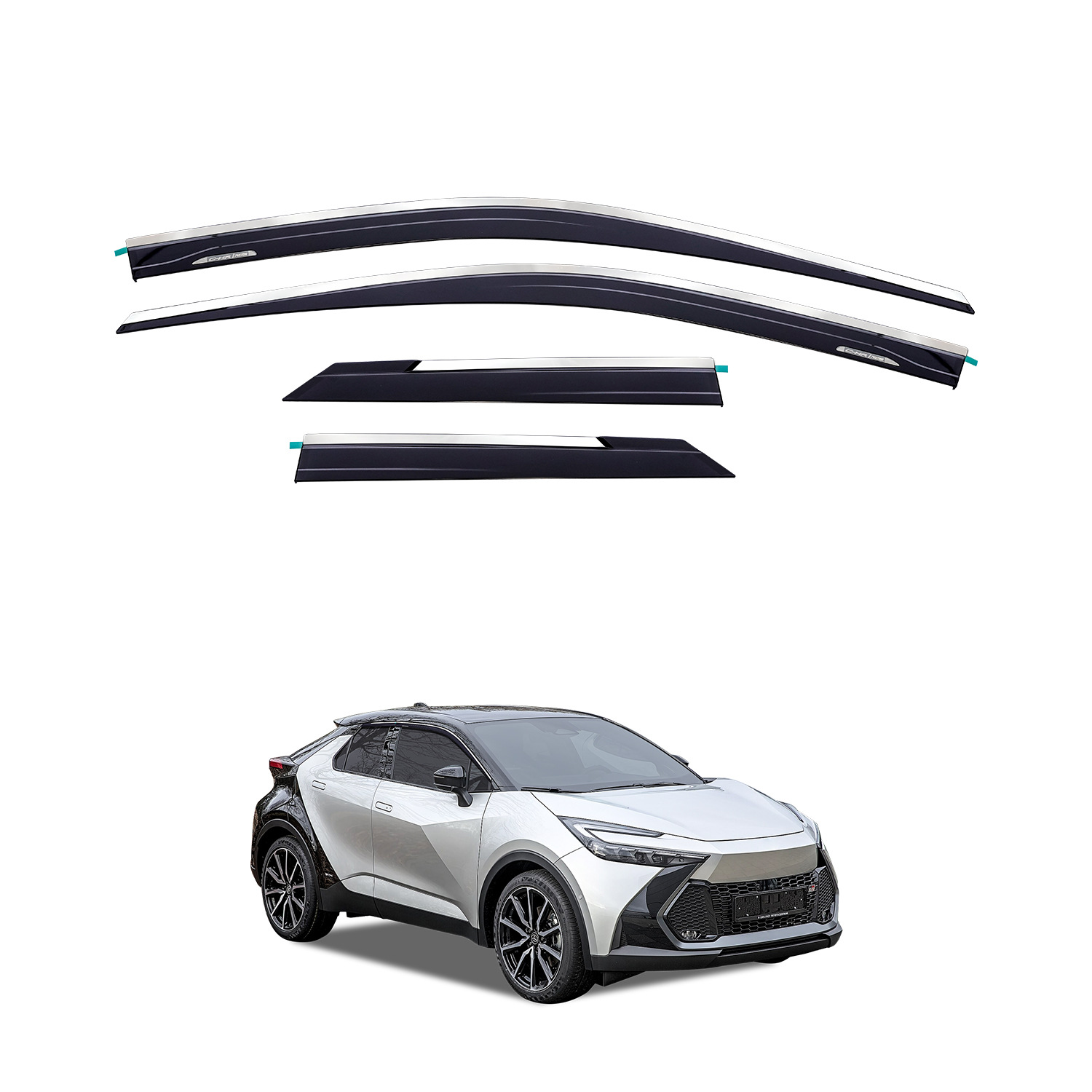 TXR adecuado para automóviles, protección contra la lluvia, ventana, protección contra la lluvia, protección contra la lluvia, Toyota chr Window Deflectors