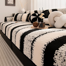 2025秋冬新款加厚沙发垫毛绒坐垫防滑防猫爪真皮沙发垫子简约现代