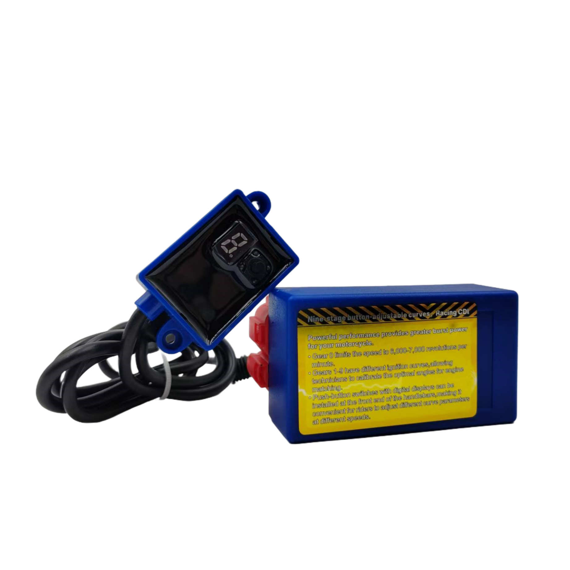Cross-Border Hot-Selling 9-Segment Dc Digital Intelligent Control Modified Racing Motorcycle Igniter Cdi with Lead