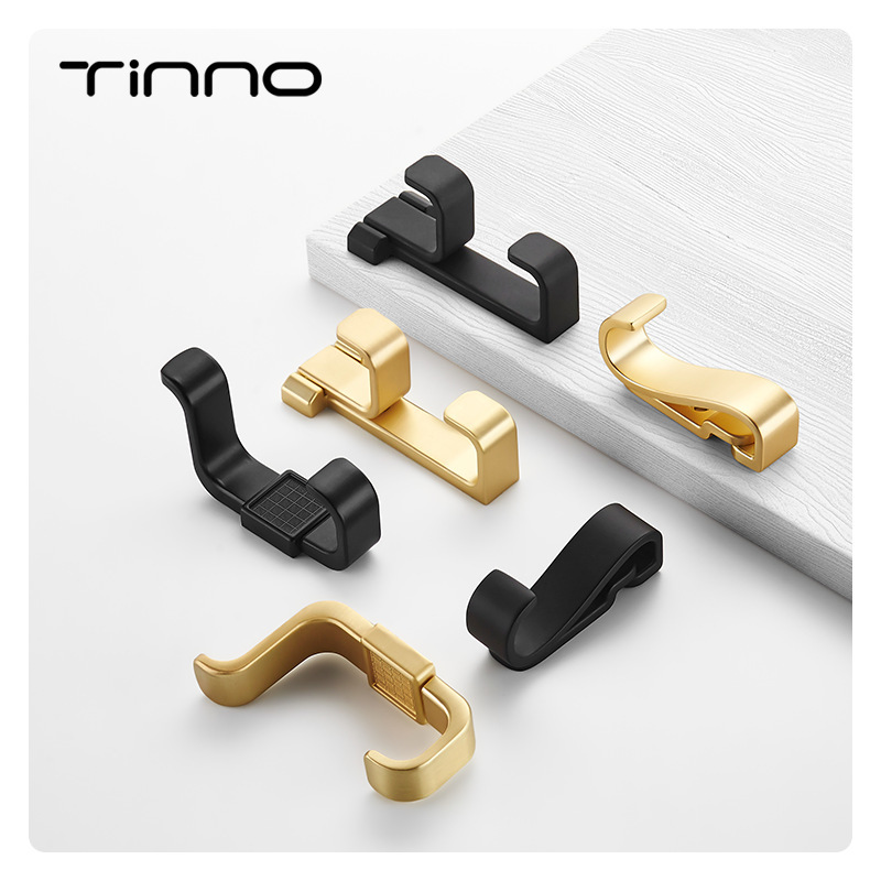 Zinc Alloy Clothes Hook, Punch-Free Wall-Mounted Creative Bedroom Metal Hook, Door-Back Clothes Hook, Storage Hook Wholesale