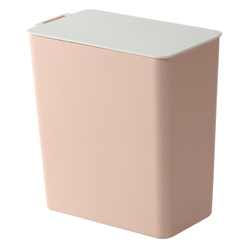 Escritorio de plástico basura no puede clasificado Mini cocina creativa cubo almacenamiento con tapa Estilo nórdico