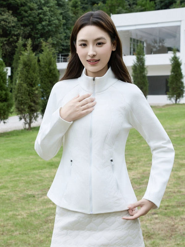 羽绒服小蛮腰修身立领瑜伽户外长袖轻薄羽绒服保暖羽绒内胆外套女|undefined