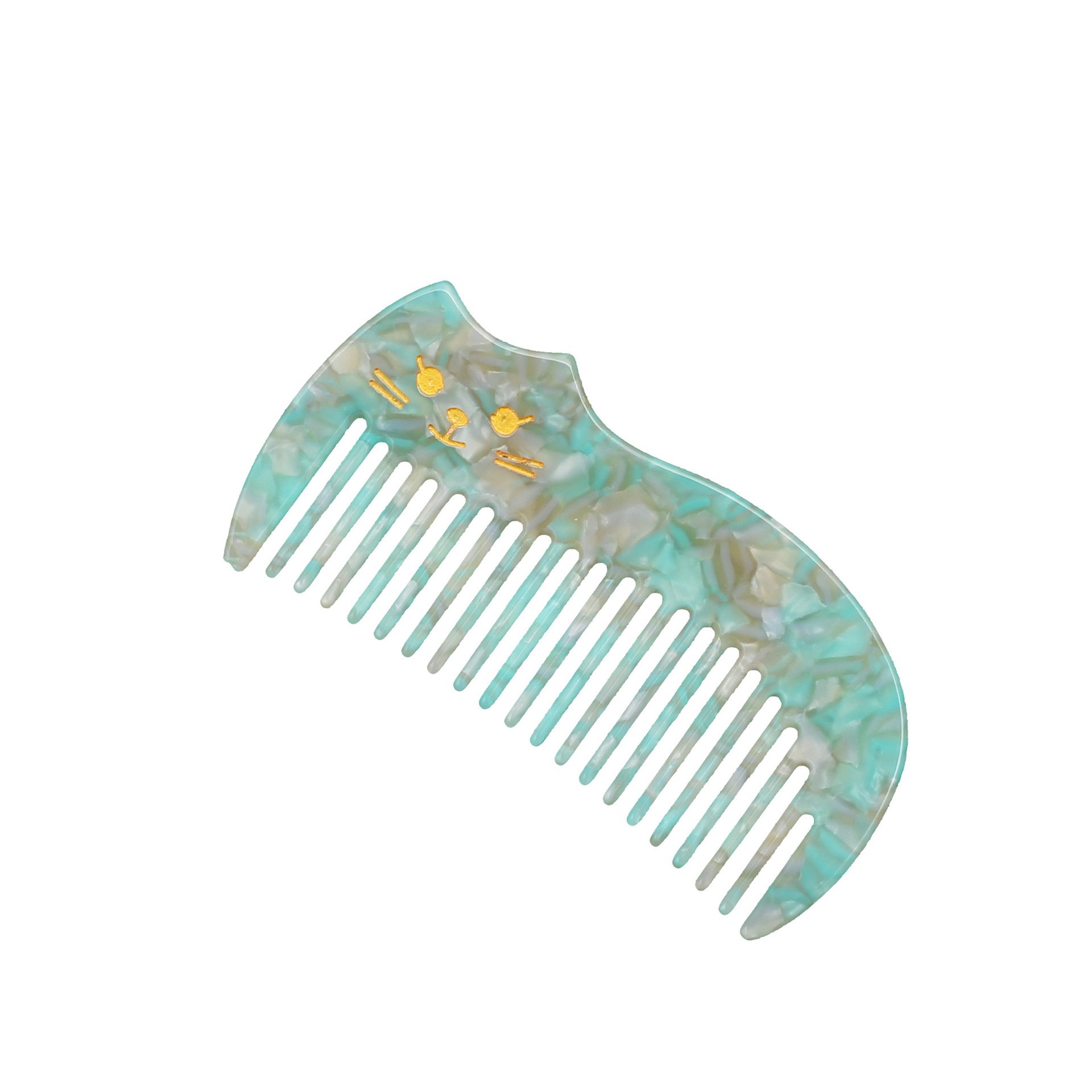 Temperamento retrógrado orejas de gato peine de cabello largo exquisito pequeño portátil pein de maquillaje ácido antiestático pein de niños image 6