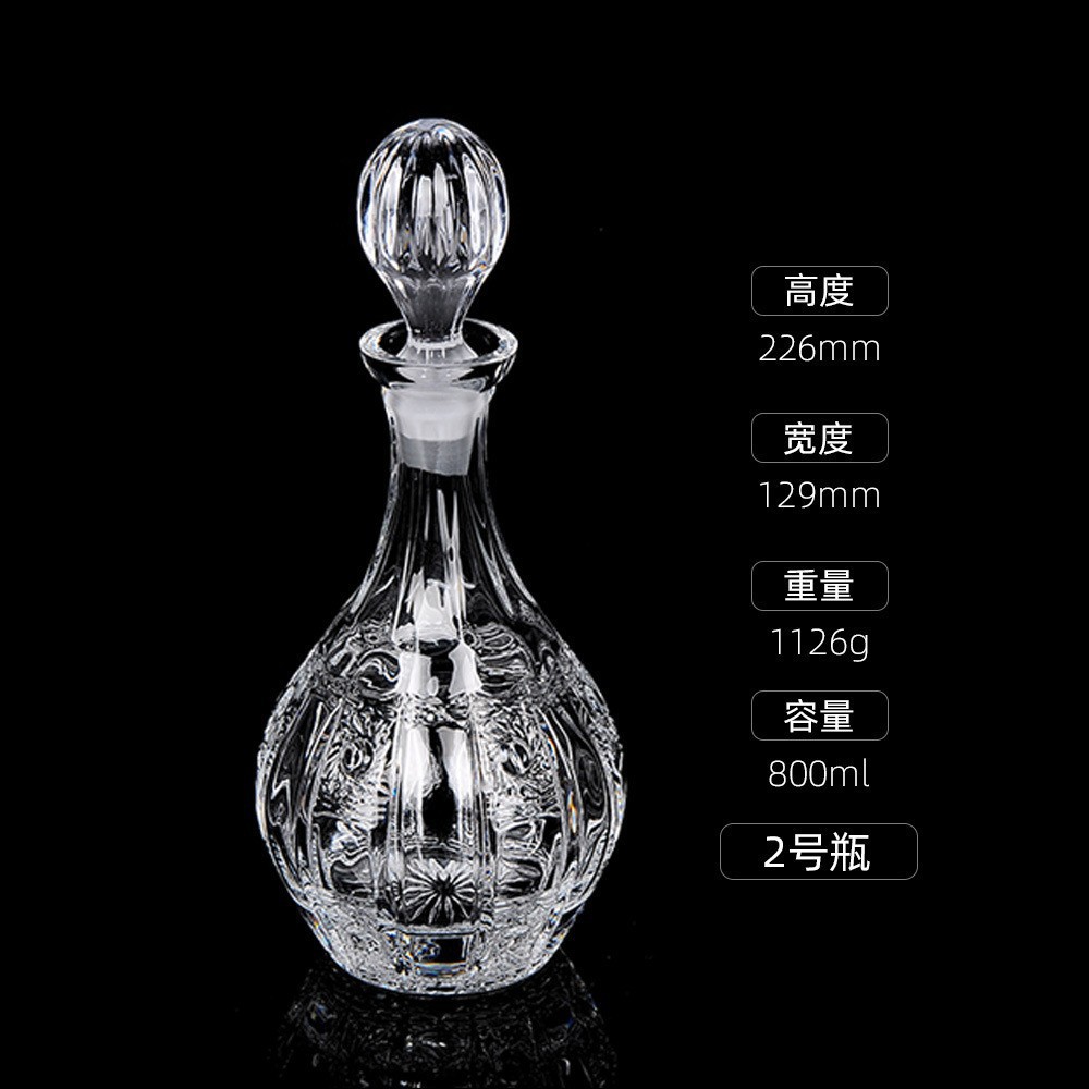 Botellas de vino de cristal transfronterizas directas de fábrica botellas de whisky europeas botellas de licores extranjeros botellas de vino blanco XO