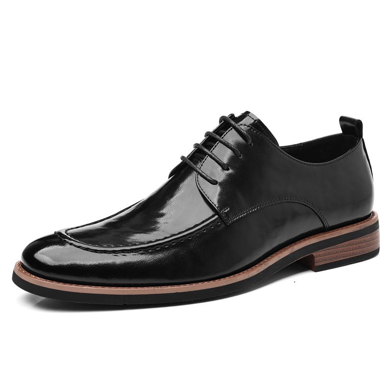 Scarpe da uomo a punta in pelle Wenzhou Oxford, taglia grande, versione europea, per affari transfrontalieri, in un unico pezzo, dropshipping_voghion.com