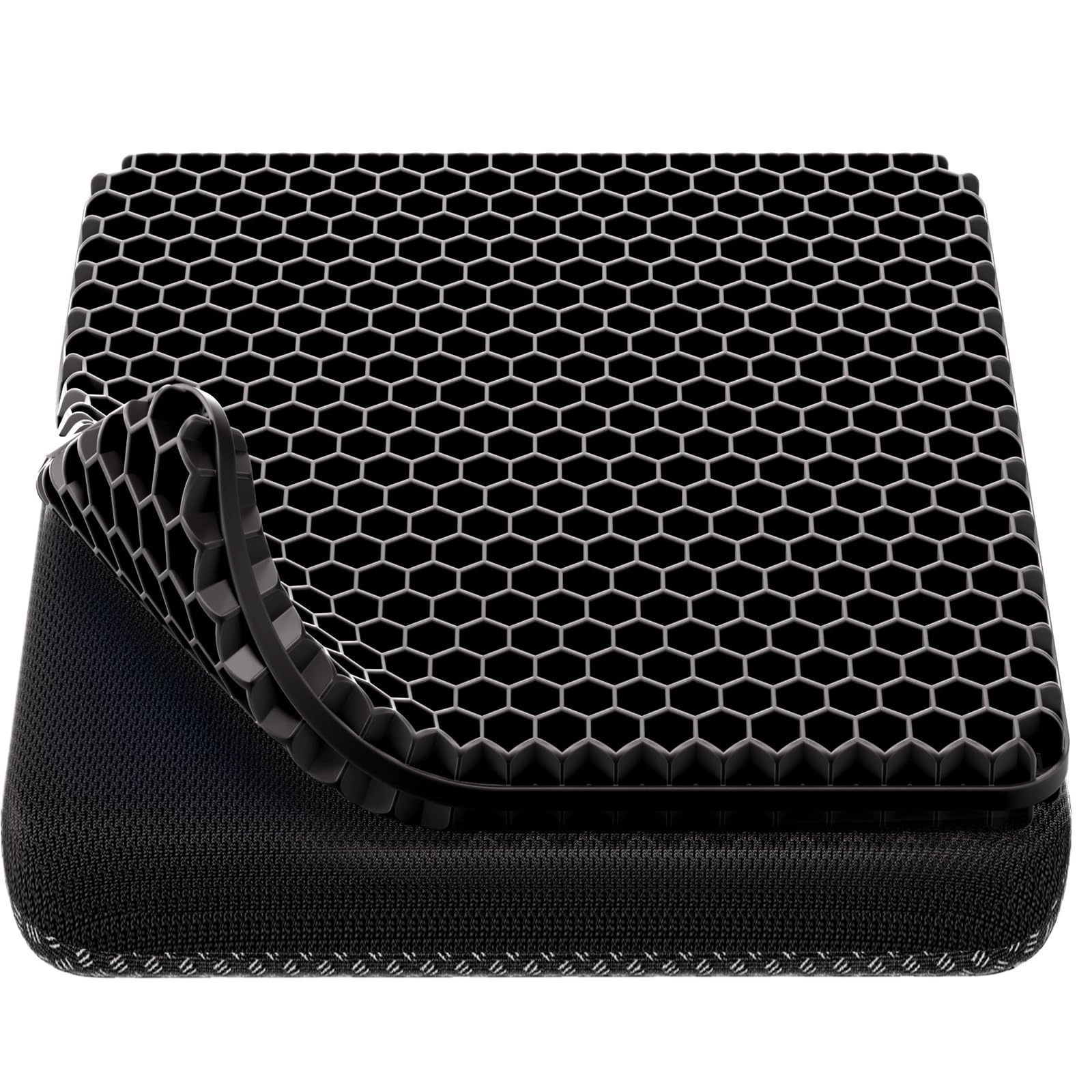 Honeycomb Gel Cushion Double Layer Thickened Car Cushion Available Home Office Seat Cushion Soft Plaid Breathable