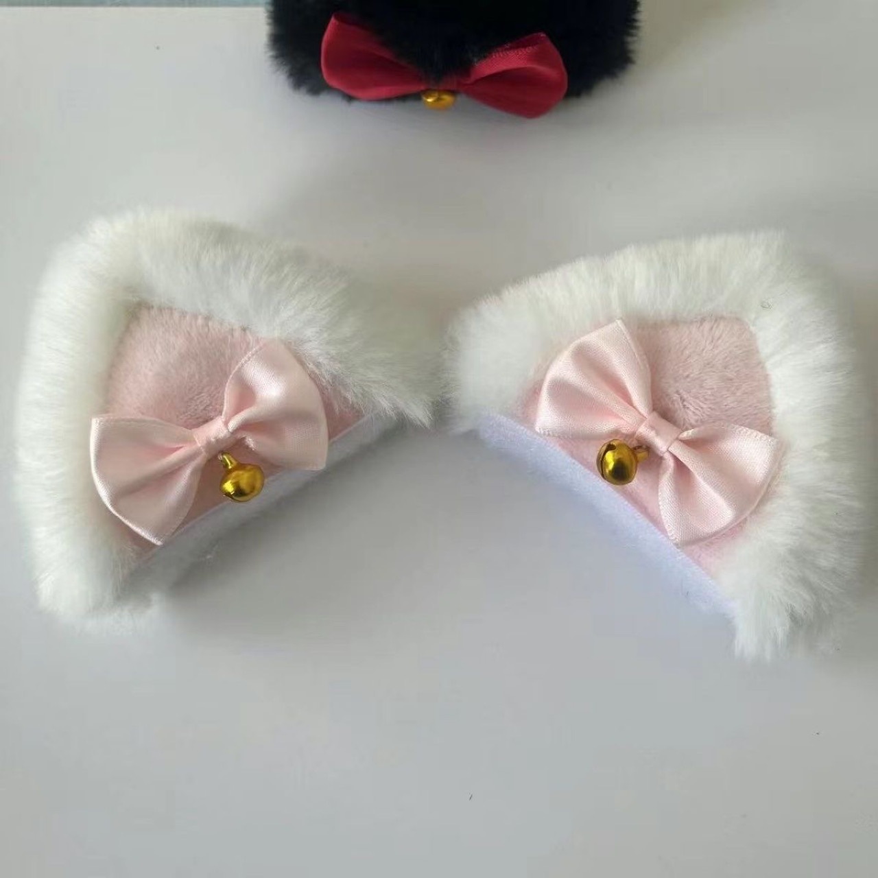 Helmet Decoration Cat Ears Electric Vehicle Motorcycle Light Modification Accessories Stickers Electric Vehicle Front Decoration Modification