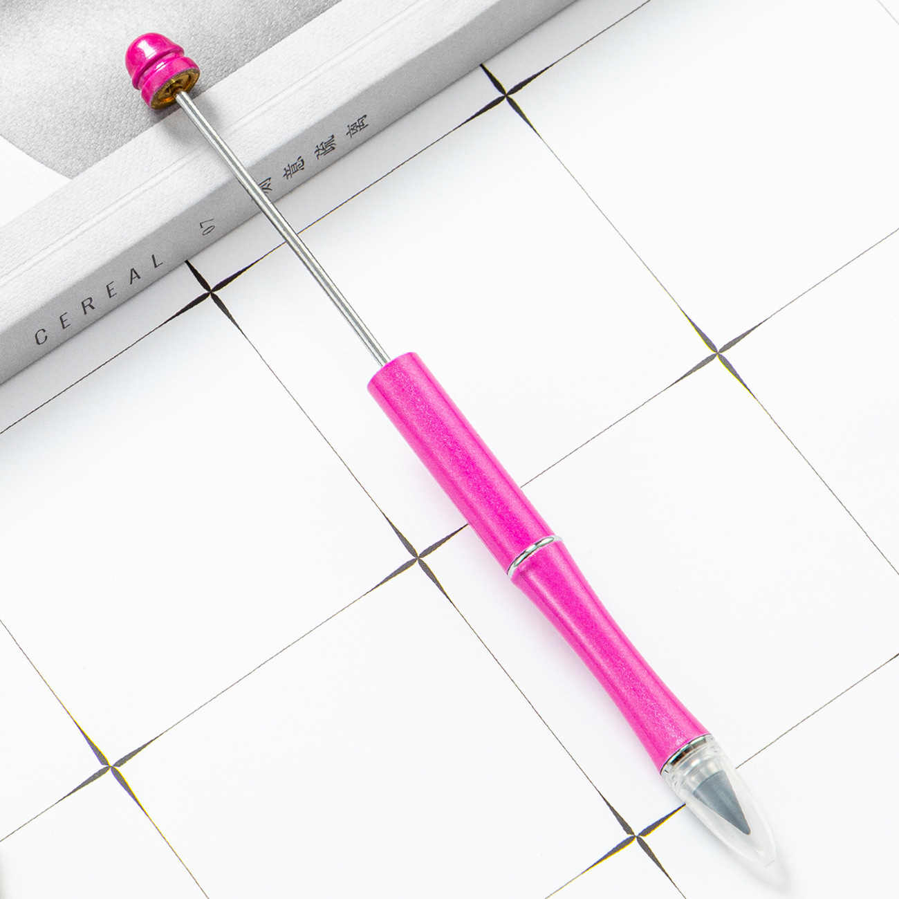 DIY cuentas lápiz dibujo sin cortar sin tinta para escribir lápiz continuo puede imprimir logo en stock lápiz eterno al por mayor