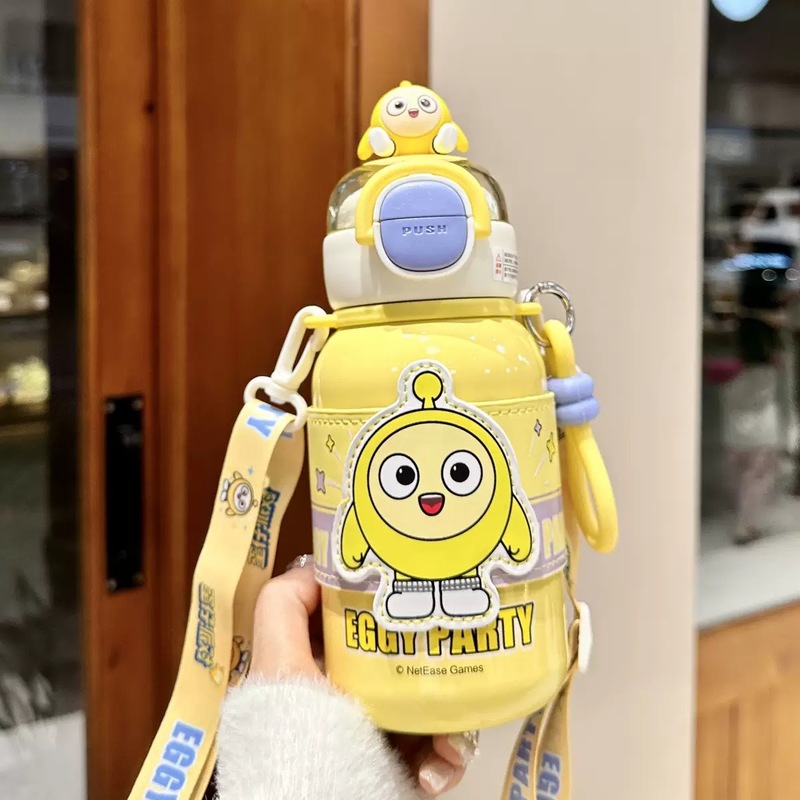 玉桂狗保温杯女生高颜值吸管水杯2025新款大容量双饮学生杯子礼品|undefined