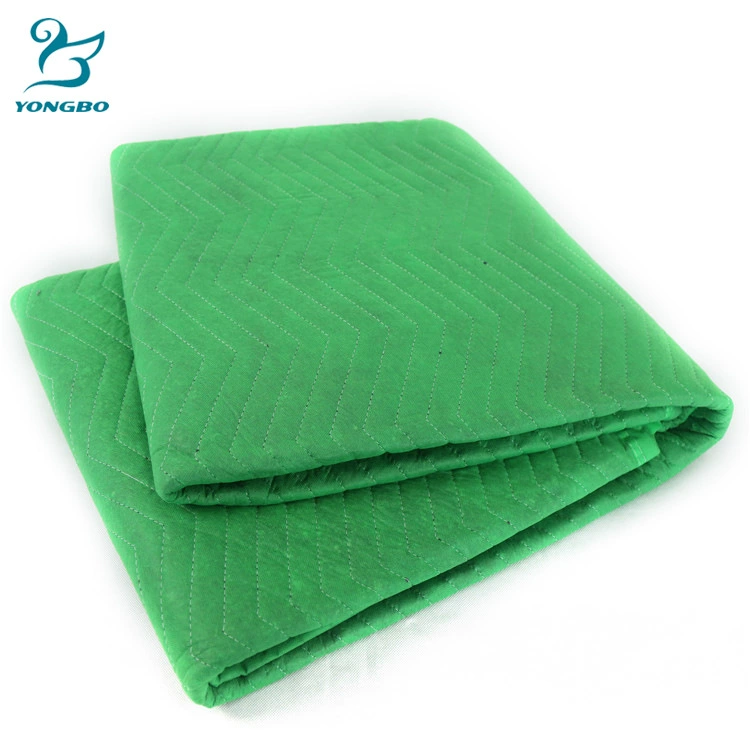 Большое количество, льготное качество, цельная Прямая доставка, зеленое движущееся одеяло, упаковочное одеяло, движущееся одеяло для транспортной мебели.